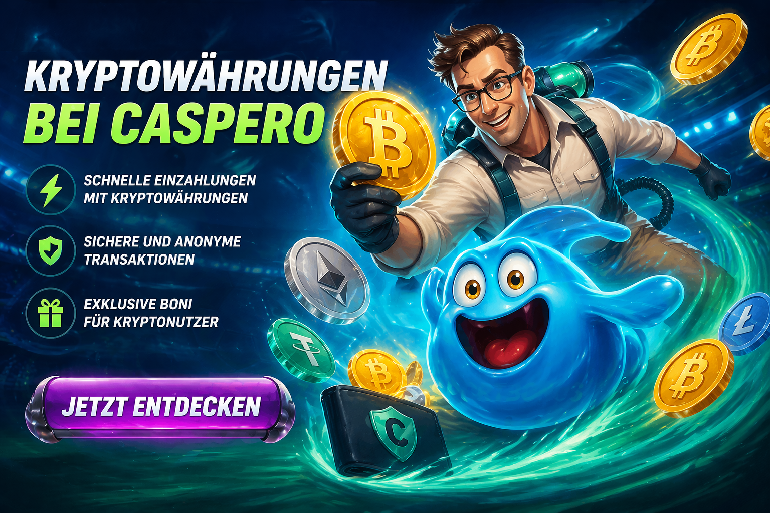 Caspero Casino Kryptowährungen
